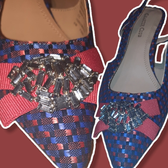 Charter Club Lollee Pointed Toe Slingback heels ๐๐๐ - Picture 2 of 3